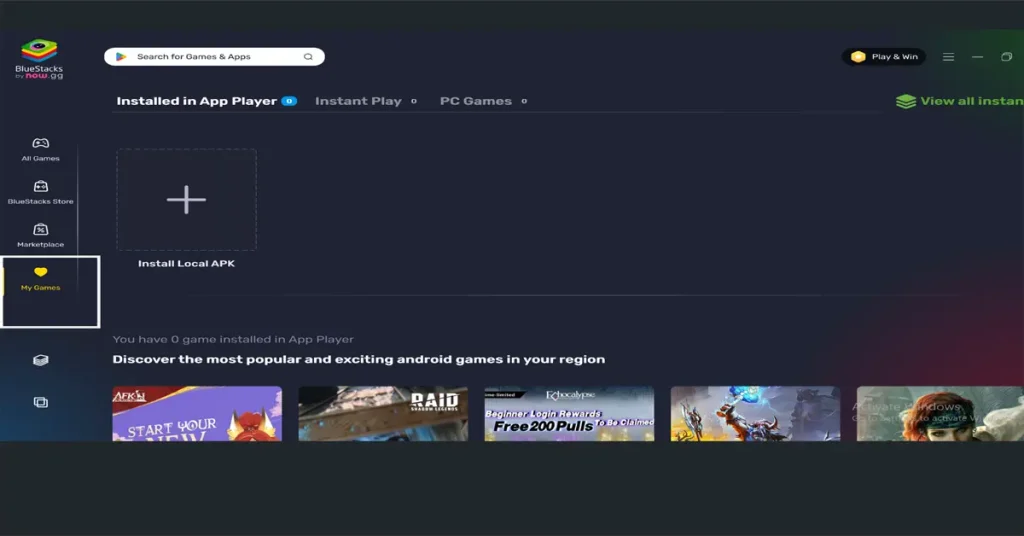 click on icon